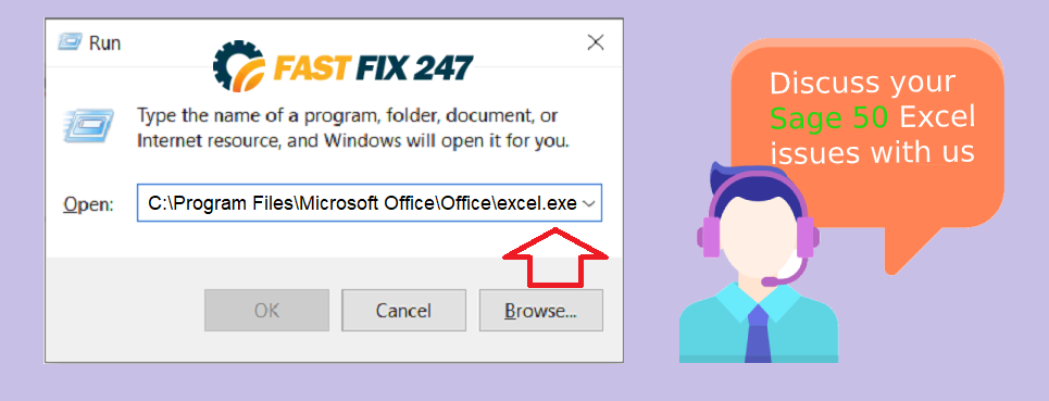 sage 50 unable to connect to excel