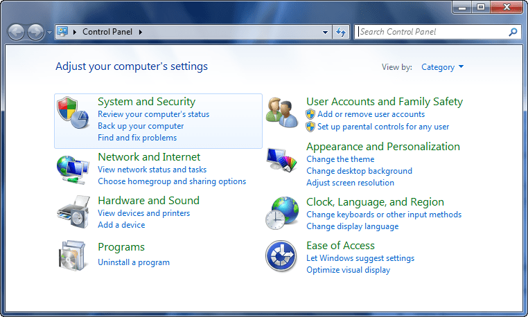 Windows-System-and-Security-in-Control-Panel