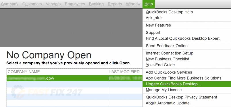 screenshot update quickbooks desktop