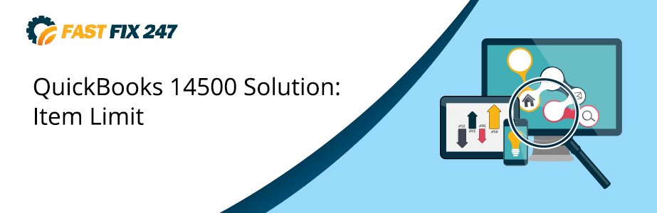 quickbooks 14500 solution item limit